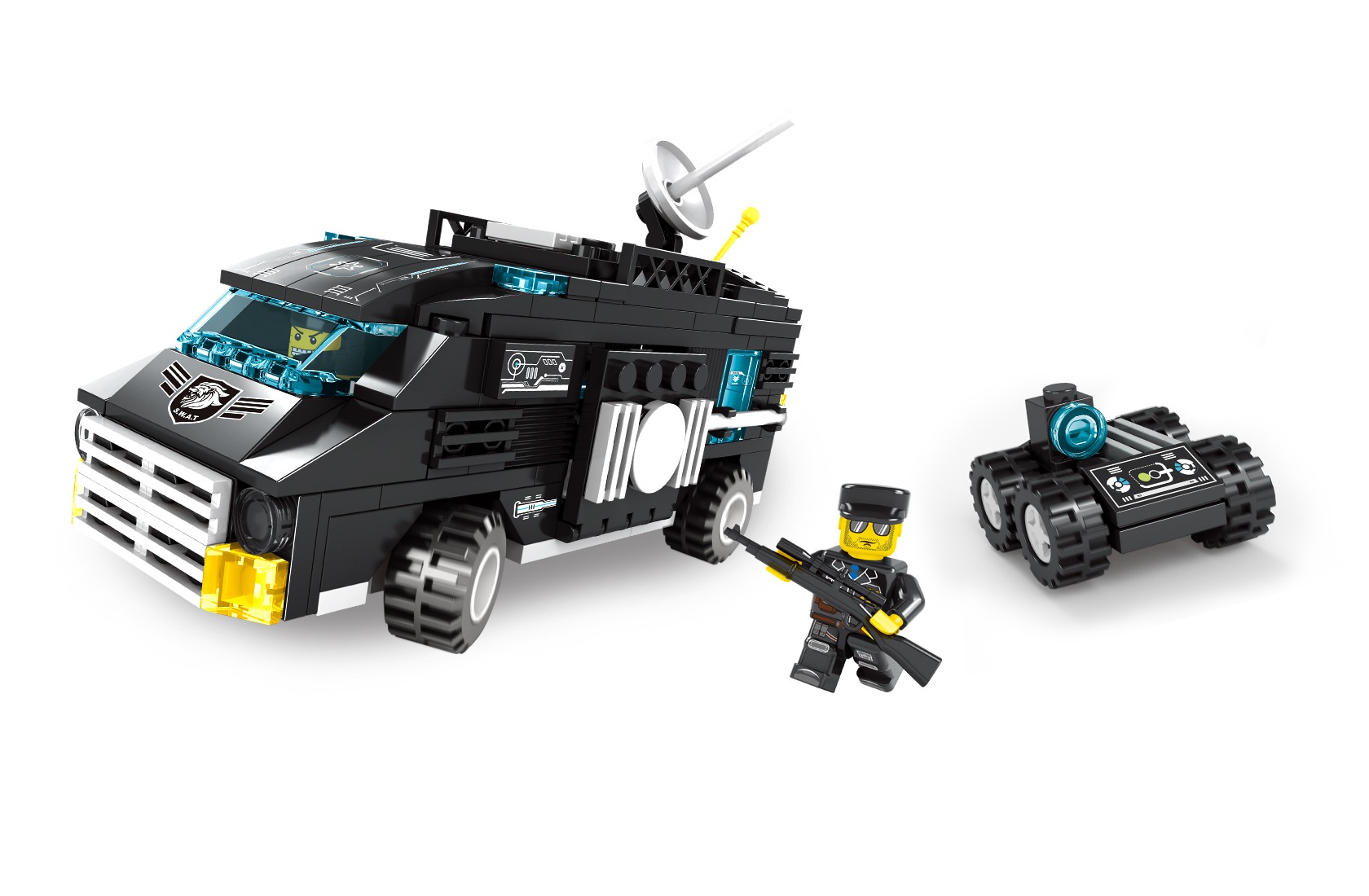 konštrukčná stavebnica - policajné auto